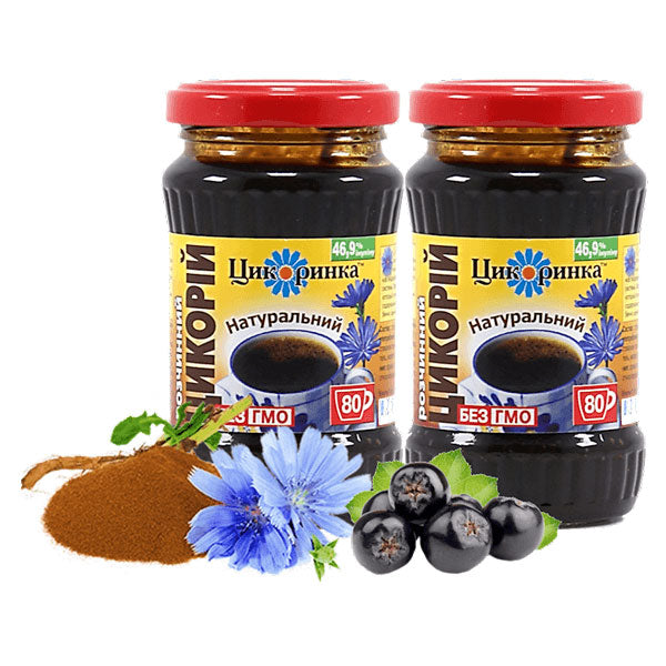 Цикорий быстрого приготовления с черноплодной рябиной — стакан — 7,05 унций (200 г)